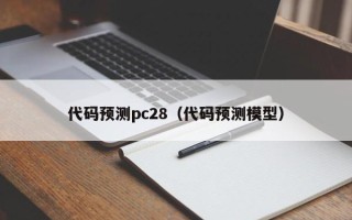 代码预测pc28（代码预测模型）