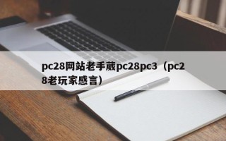 pc28网站老手葳pc28pc3（pc28老玩家感言）