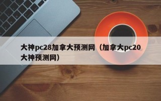 大神pc28加拿大预测网（加拿大pc20大神预测网）