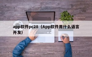 app软件pc28（App软件用什么语言开发）