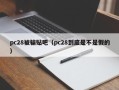 pc28被骗贴吧（pc28到底是不是假的）