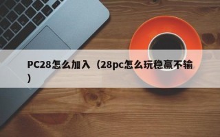 PC28怎么加入（28pc怎么玩稳赢不输）