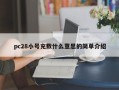 pc28小号充数什么意思的简单介绍