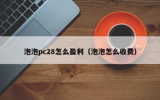 泡泡pc28怎么盈利（泡泡怎么收费）