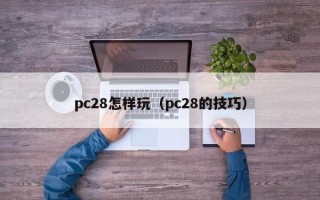 pc28怎样玩（pc28的技巧）