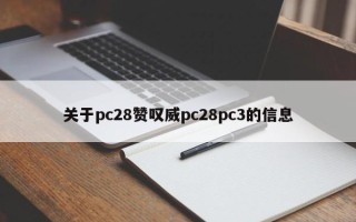 关于pc28赞叹威pc28pc3的信息