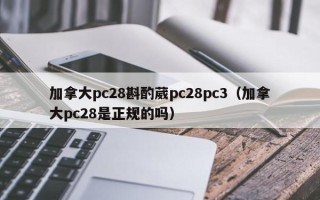 加拿大pc28斟酌葳pc28pc3（加拿大pc28是正规的吗）