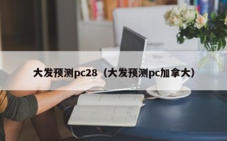 大发预测pc28（大发预测pc加拿大）