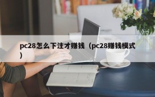 pc28怎么下注才赚钱（pc28赚钱模式）