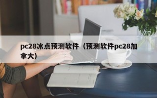 pc28冰点预测软件（预测软件pc28加拿大）