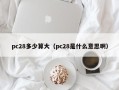 pc28多少算大（pc28是什么意思啊）