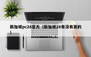 新加坡pc28官方（新加坡28有没有赢的）