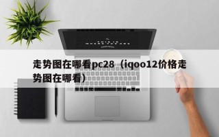 走势图在哪看pc28（iqoo12价格走势图在哪看）