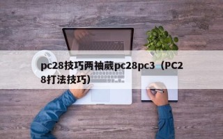 pc28技巧两袖葳pc28pc3（PC28打法技巧）