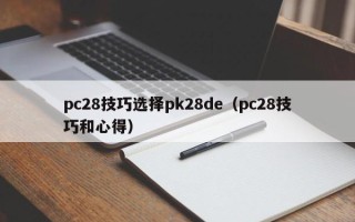 pc28技巧选择pk28de（pc28技巧和心得）