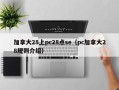 加拿大28上pc28点se（pc加拿大28规则介绍）