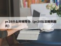 pc28什么时候举办（pc28玩法规则图片）