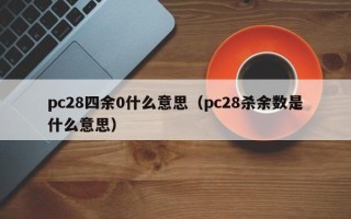 pc28四余0什么意思（pc28杀余数是什么意思）