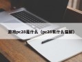 游戏pc28是什么（pc28有什么猫腻）