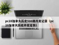 pc28加拿大历史500期开奖记录（pc28加拿大历史开奖走势）