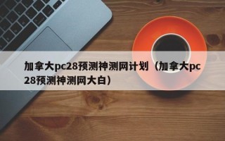 加拿大pc28预测神测网计划（加拿大pc28预测神测网大白）