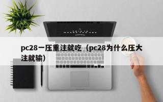 pc28一压重注就吃（pc28为什么压大注就输）