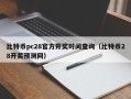 比特币pc28官方开奖时间查询（比特币28开奖预测网）