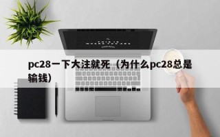 pc28一下大注就死（为什么pc28总是输钱）