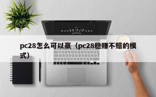 pc28怎么可以赢（pc28稳赚不赔的模式）