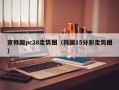 查韩国pc28走势图（韩国15分彩走势图）