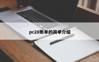 pc28账单的简单介绍