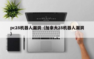 pc28机器人漏洞（加拿大28机器人漏洞）