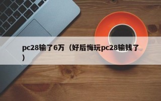 pc28输了6万（好后悔玩pc28输钱了）