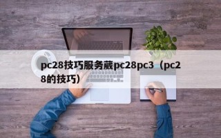 pc28技巧服务葳pc28pc3（pc28的技巧）