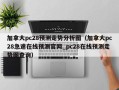 加拿大pc28预测走势分析图（加拿大pc28急速在线预测官网_pc28在线预测走势图查询）