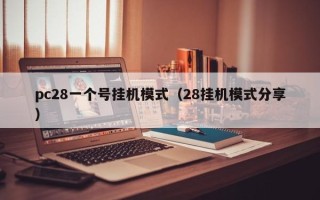 pc28一个号挂机模式（28挂机模式分享）