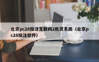 北京pc28投注互联网2机灵系统（北京pc28投注软件）