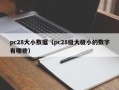 pc28大小数据（pc28极大极小的数字有哪些）