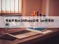 专业开发pc28的app公司（pc开发软件）