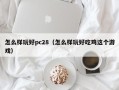 怎么样玩好pc28（怎么样玩好吃鸡这个游戏）