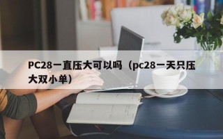 PC28一直压大可以吗（pc28一天只压大双小单）