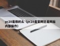 pc28是假的么（pc28是官网还是网站内部操作）