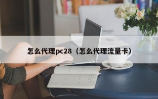 怎么代理pc28（怎么代理流量卡）