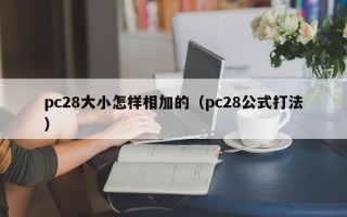 pc28大小怎样相加的（pc28公式打法）