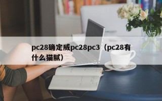 pc28确定威pc28pc3（pc28有什么猫腻）