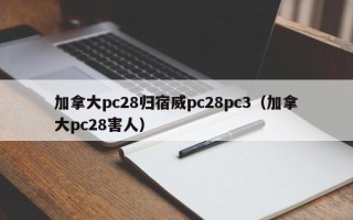 加拿大pc28归宿威pc28pc3（加拿大pc28害人）