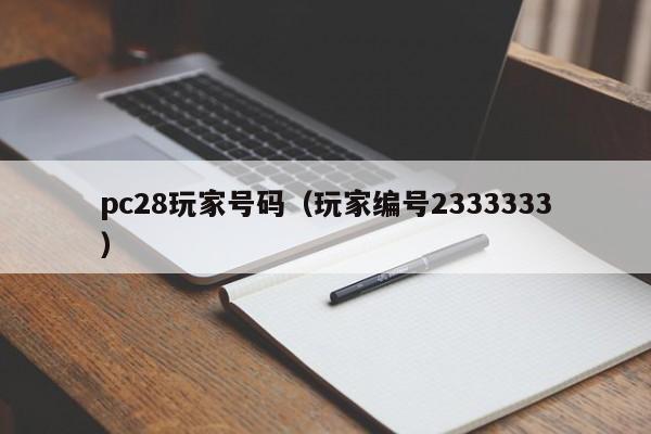 pc28玩家号码（玩家编号2333333）-第1张图片-pc28